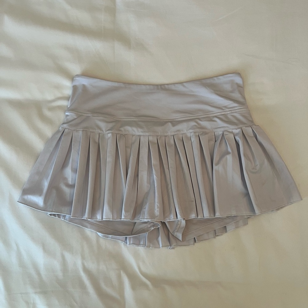 Gold Hinge Pleated Tennis Skirt